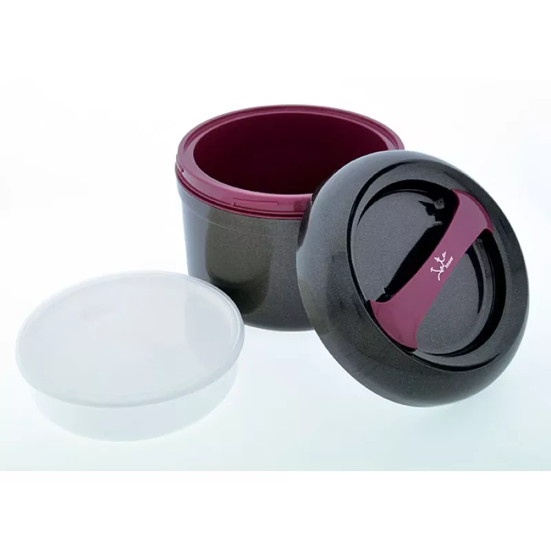 Pietų dėžutė JATA 942 2 L Juoda Violetinė