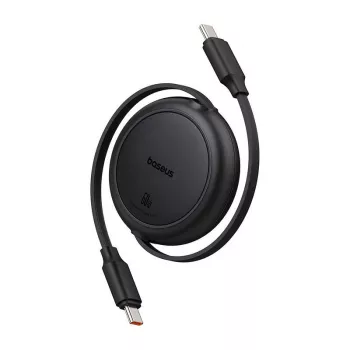 Baseus Free2Pull Mini USB-C į USB-C USB laidas, 60W, 1 m, juodas