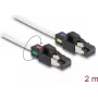 DeLOCK tinklo kabelis RJ-45 kištukas į kištuką Cat.6A S/FTP 2 m baltas