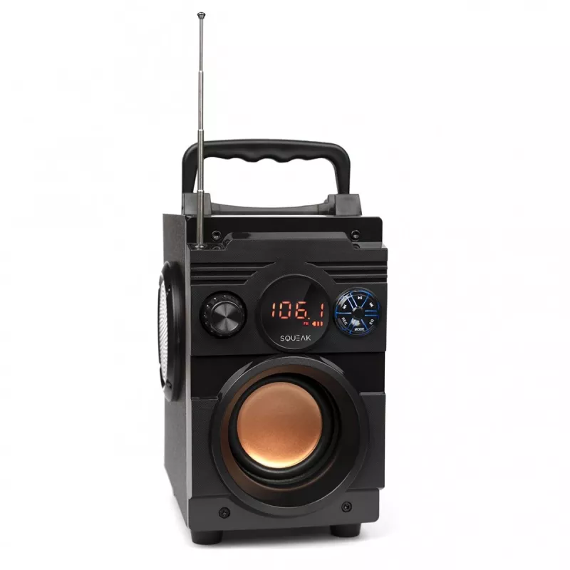 Squeak Bassblaster Bluetooth 5.1 garsiakalbis, FM radijas, MP3 grotuvas SQ1001