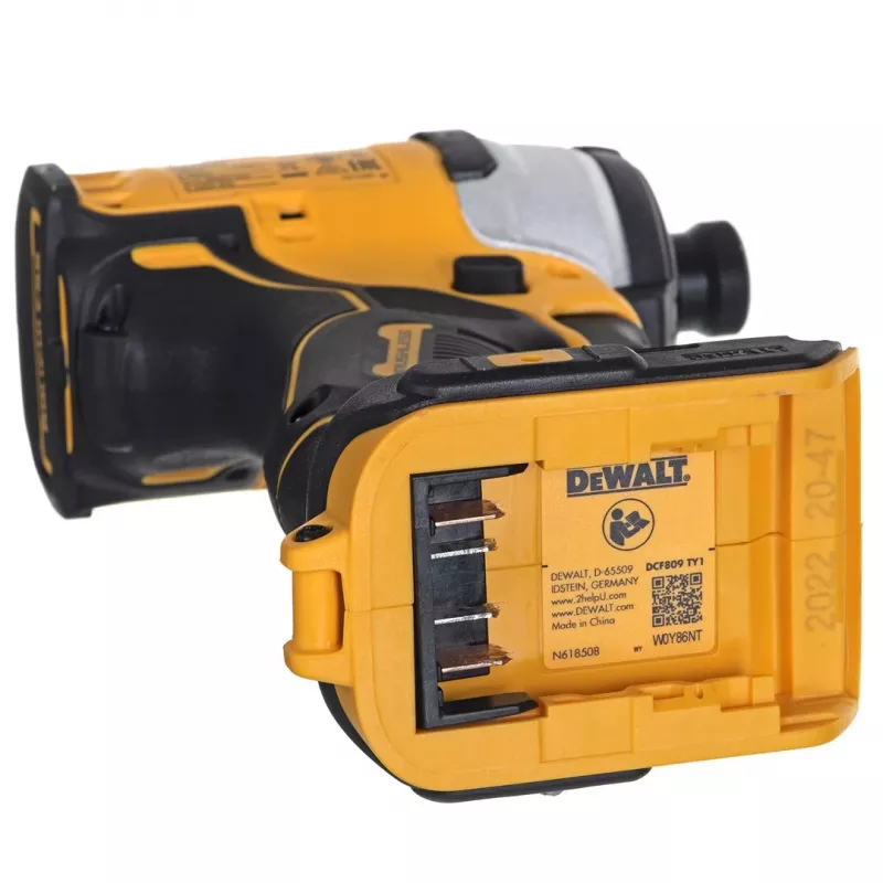 Belaidžių elektrinių įrankių rinkinys DeWalt DCK2062M2T — 18V, gręžtuvas DCD709 + smūginis suktuvas DCF809 1/4 colio, 2×4,0Ah akumuliatoriai, dėklas TSTAK II