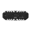 SilverStone SST-MS13 M.2 SSD dėžutė, USB 3.2 Gen 2, RGB LED būsenos displėjus, juoda