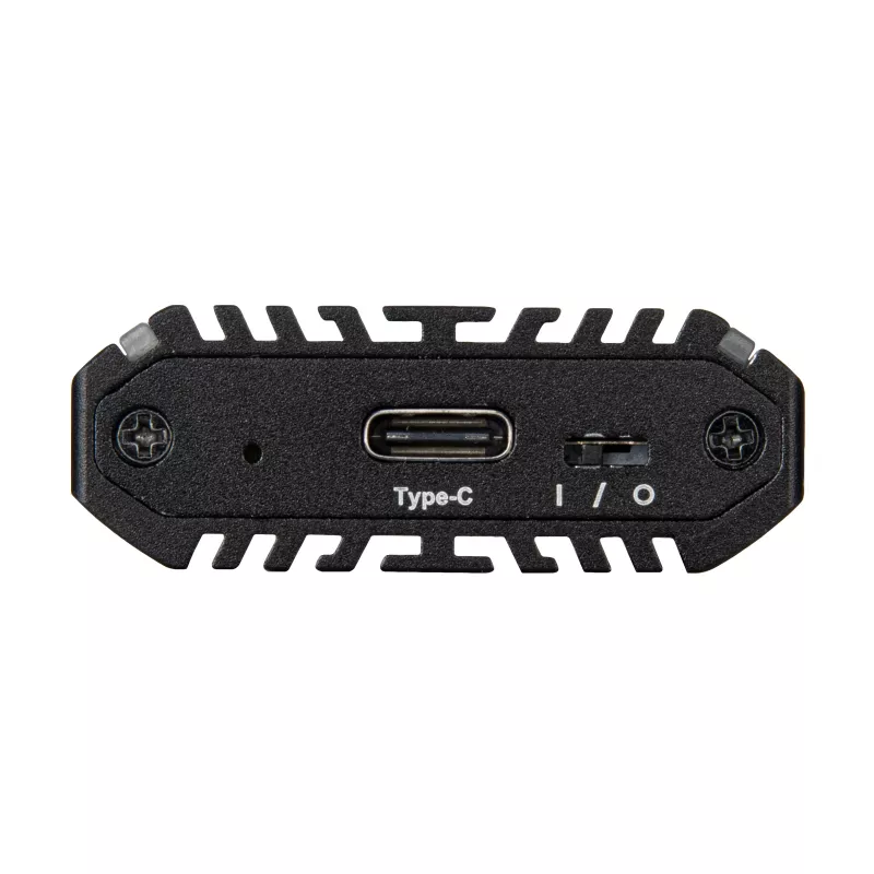 SilverStone SST-MS13 M.2 SSD dėžutė, USB 3.2 Gen 2, RGB LED būsenos displėjus, juoda