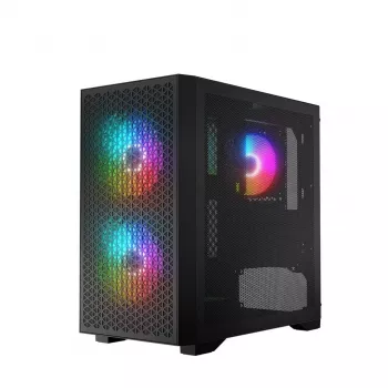 Korpusas Logic DART PRO ARGB MINI USB-C Juodas