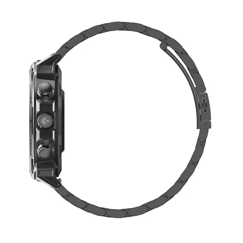 Išmanusis laikrodis Garett Atom Black Steel
