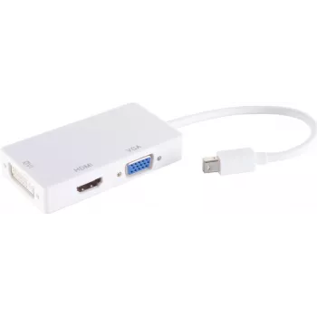 shiverpeaks®-BASIC-S adapter Mini DisplayPort kištukas į HDMI/DVI/VGA lizdą, baltas (BS10-01015)