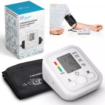 Extralink Smart Life K-4S automatinis kraujospūdžio matuoklis ant žasto, baltas