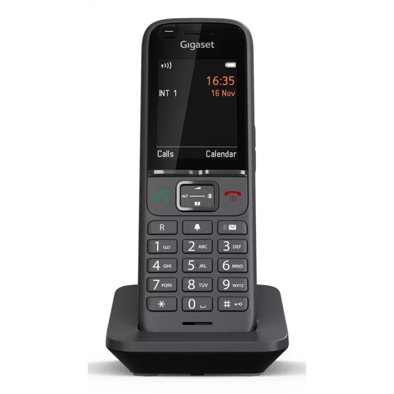 Gigaset N530 IP PRO + S700H PRO DECT telefono rinkinys su skambučio numerio atpažinimu, antracitinis