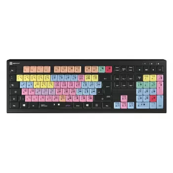 Logickeyboard ASTRA 2 USB QWERTZ klaviatūra juoda, pilno dydžio, 108 klavišai