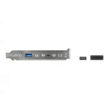 DeLOCK 89934 lizdo juostelė su 1 x USB Type-C ir 1 x USB Type-A prievadu