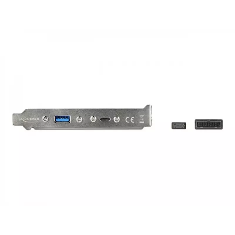 DeLOCK 89934 lizdo juostelė su 1 x USB Type-C ir 1 x USB Type-A prievadu