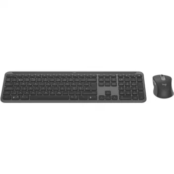 Logitech Signature Slim Combo MK950 – belaidis klaviatūros ir pelės rinkinys – Bluetooth 5.1 LE – QWERTY – Nordic – Graphite (920-012488)