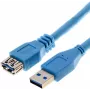 USB kabelis Helos 014686 USB 3.2 Gen 1 3 m mėlynas