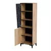 Regalas Cama Meble OVO 2D 50×38×182,5 cm ąžuolas/betonas