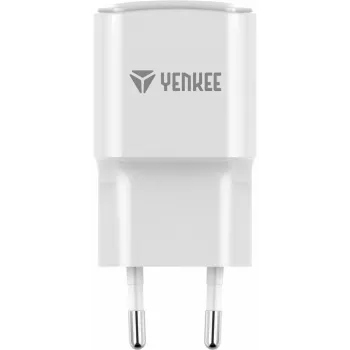 USB sieninis įkroviklis YENKEE YAC 2023WH 18W 3A Quick Charge 3.0