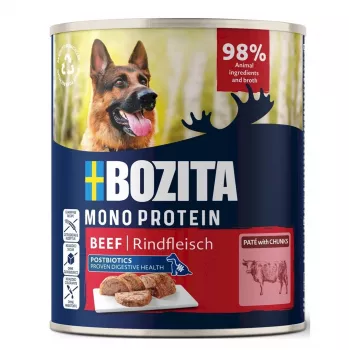 BOZITA Monoprotein Pate Beef šlapias šunų ėdalas 800 g