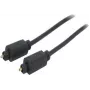 shiverpeaks 1.0m Toslink – Toslink – TOSLINK – Kištukas – TOSLINK – Kištukas – Auksuotas – Juodas (Bs69004-1.0)