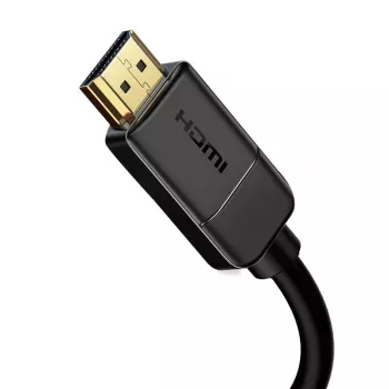 Baseus 2x HDMI 2.0 laidas, 4K 30Hz, 3D, HDR, 18Gbps, 8m (juodas)