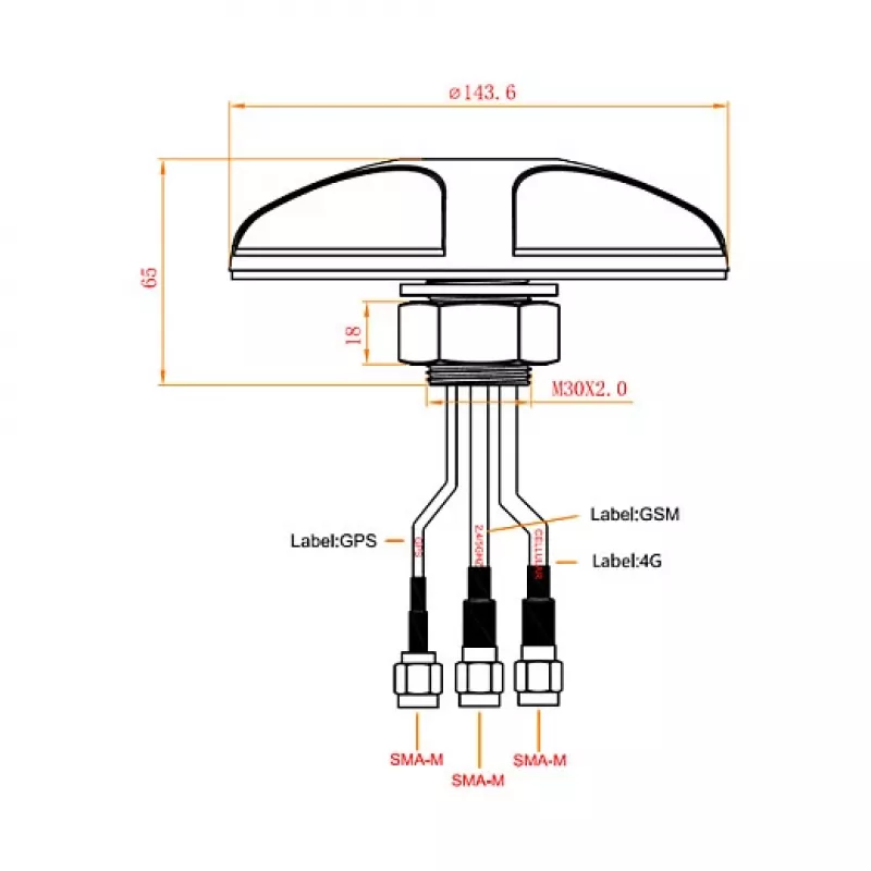 Ominikryptė antena DeLOCK 12455
