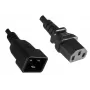 MicroConnect PE030610 maitinimo laidas juodas 1 m C13 jungtis C20 jungtis