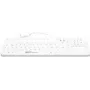 GETT GCQ CleanType Prime Touch+ USB silikoninė klaviatūra su magnetais gale, dezinfekuojama, vandeniui atspari IP65, apšviesta balta, 109 mygtukų (DE) (KG26236)