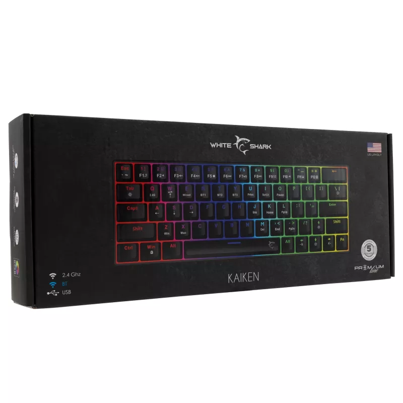 Peilis White Shark Kaiken GK-003111 – nerūdijančio plieno ašmenys, ergonomiška rankena Premium Line