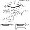Elektrinė kaitlentė Electrolux EHF46547XK, įmontuojama, keraminė, juoda, 4 zonos, jutiklinis valdymas