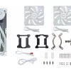 Skysto aušinimo komplektas Cooler Master MasterLiquid 240L Core ARGB White — 240 mm radiatorius, 120 mm ventiliatoriai, palaiko LGA1700/AM5/AM4 ir senesnius lizdus