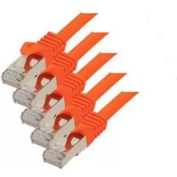 Tinklo kabelis ShiverPeaks BS75512-O-SET5, 2 m, Cat7, S/FTP, RJ-45, oranžinis