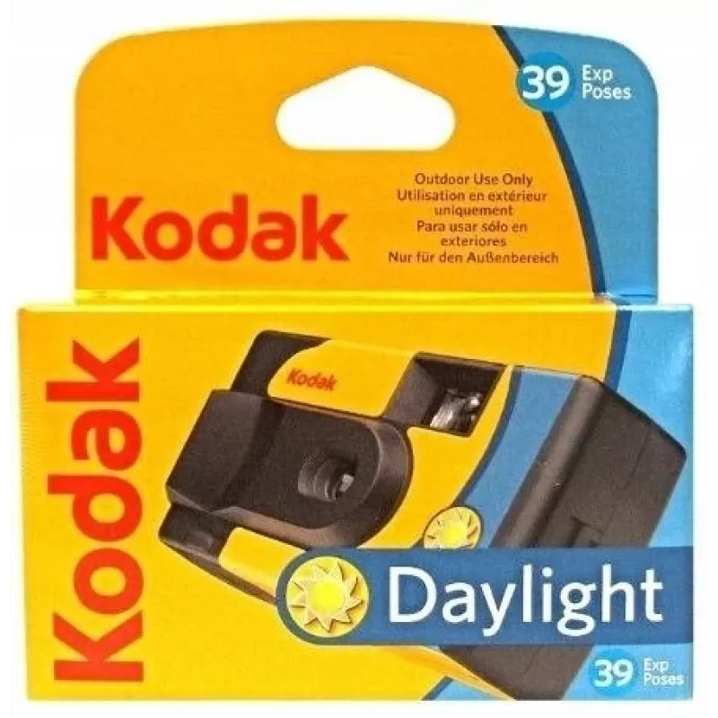 Kodak DAYLIGHT vienkartinis fotoaparatas su spalvota juosta 39 nuotraukoms, be blykstės