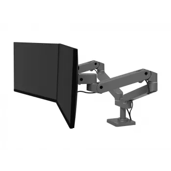 Ergotron LX Pro Tvirtinimo rinkinys (dviguba ranka) – modulinis – 2 LCD ekranams – greta – aliuminis – tamsiai pilka – ekrano dydis: iki 68,6 cm (iki 27 colių) (45-686-293)