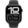 Apple Watch Series 10 aliumininis korpusas GPS + Cellular 46mm Diamond Black Sport Band Black M/L