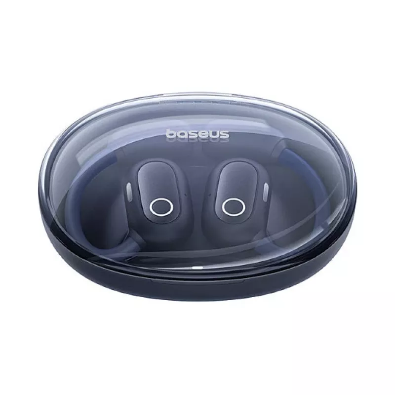 Baseus Eli Sport 1 atviro tipo belaidės ausinės Cosmic Black su USB laidu