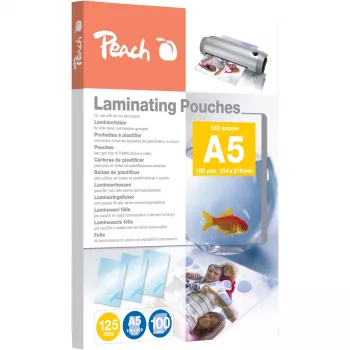 Peach 510319 laminavimo maišeliai A5 125 µm 100 vnt.