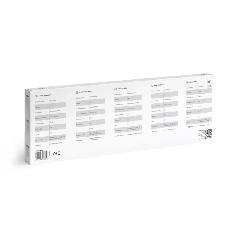 Savio KB-01 klaviatūra Home/Office USB QWERTY US English juoda