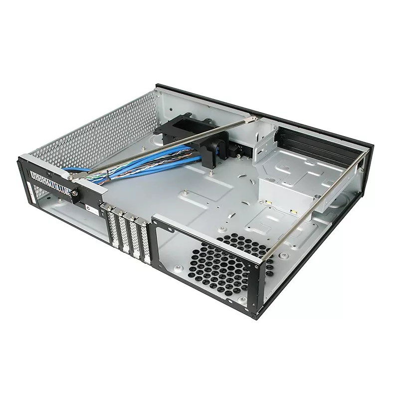 SilverStone MILO ML03 - stalinis kompiuterio korpusas - Mikro-ATX - be maitinimo šaltinio (ATX / PS/2) - juodas - USB / garsas (SST-ML03B-R)