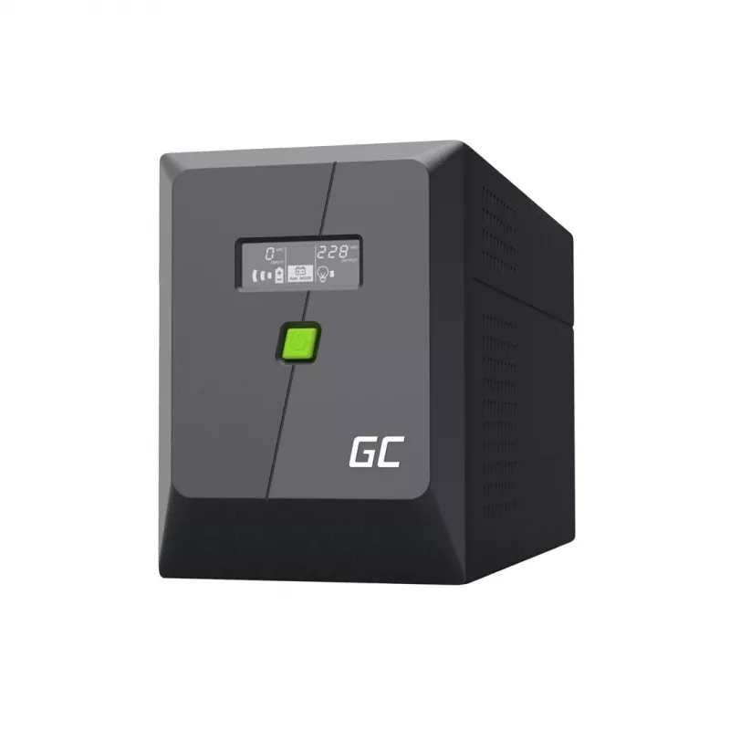 Nepertraukiamo maitinimo šaltinis UPS Line-Interactive 2 kVA 1200 W, Green Cell, 4 AC lizdai, USB, 12 V 9 Ah VRLA (bokštas)