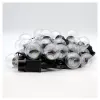RealPower 463627 LED girlianda 10 m, 24 lempos, šiltai balta šviesa, IP44, juoda