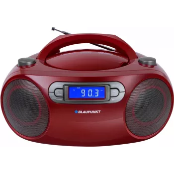 Blaupunkt BB18BK nešiojamas CD grotuvas, radijo imtuvas, 4 W, raudonas