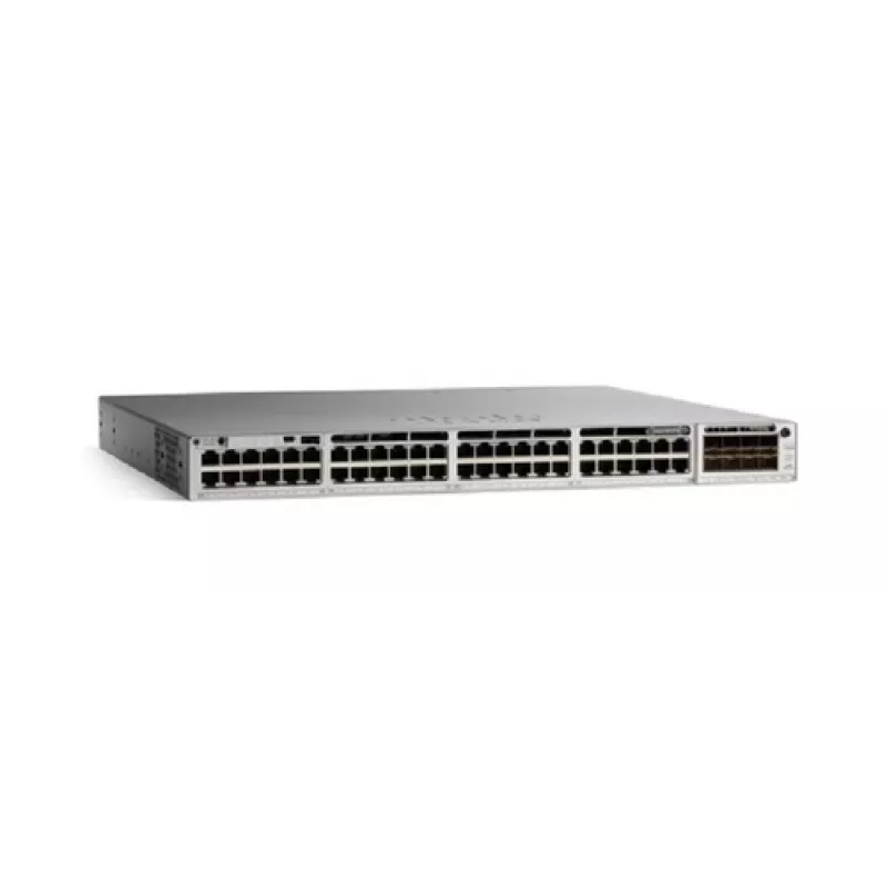 Cisco Catalyst 9300 48 prievadų valdomas tinklo jungiklis (12 mGig / 36 2,5 Gbps) Network Advantage