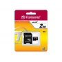 Flash atminties kortelė Transcend 2GB MicroSD TS2GUSD