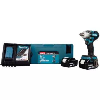 Poveikio veržtuvas Makita DTW300RTJ 3200 aps./min, 18 V, 2 akumuliatoriai
