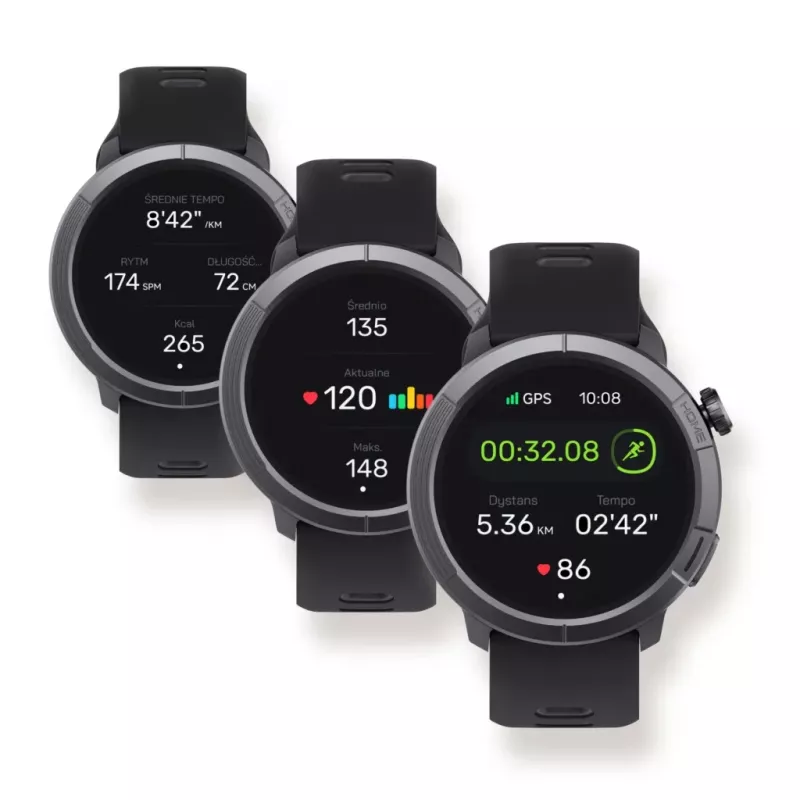 Stelio rankinis laikrodis STSWA102BT Activ Pro GPS 46mm juodas titano korpusas