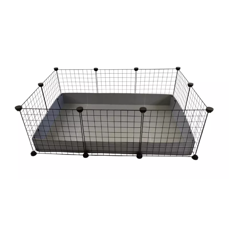 C&C Modular narvas 3x2 110x75 cm jūrų kiaulytei, ežiui, sidabriškai pilkas