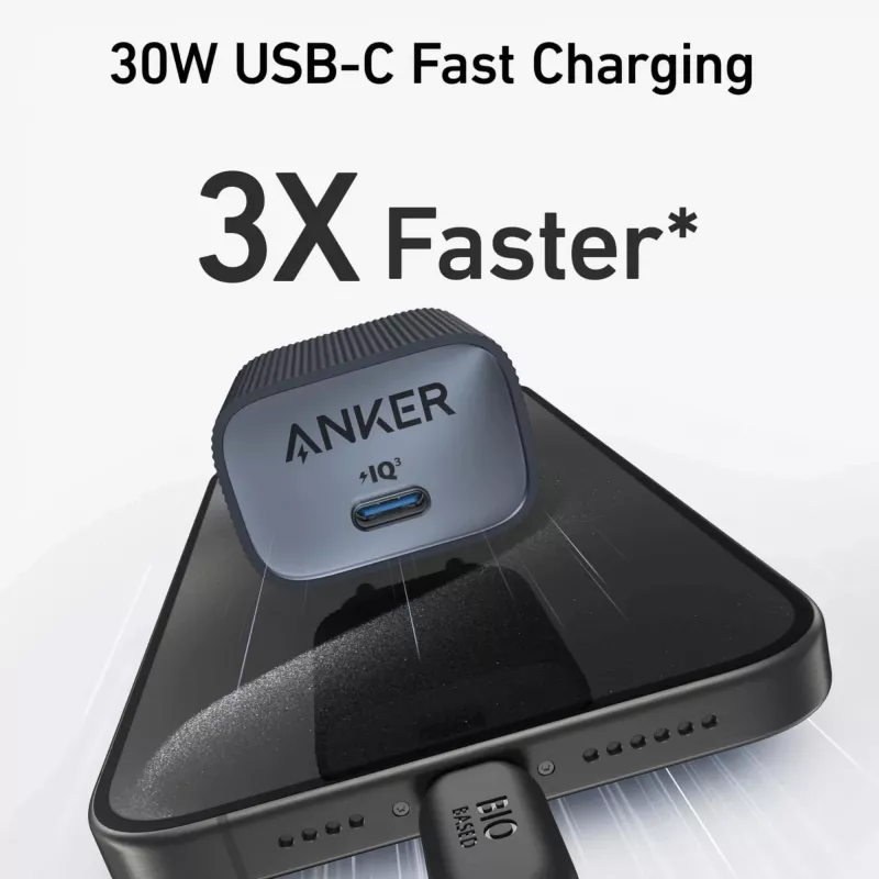 Kroviklis patalpoms Anker 511 Nano A2337G11 — 30 W USB-C, juodas
