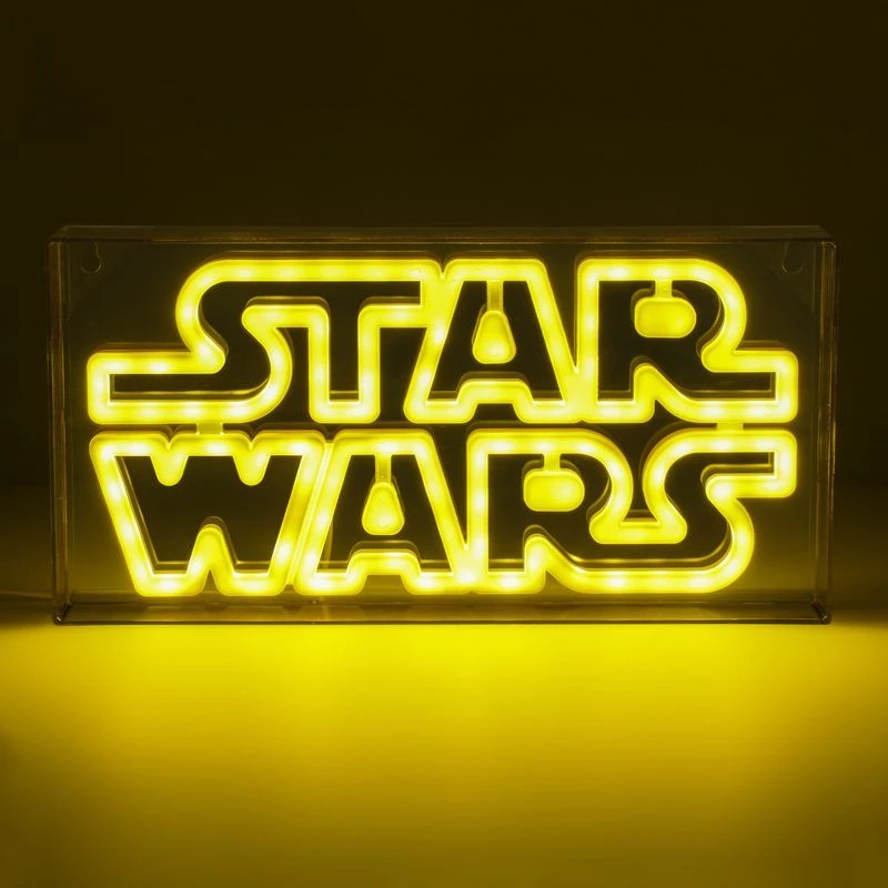 LED neoninis ženklas Paladone Star Wars dizainas PP13123SW – dekoratyvinis LED šviestuvas sienai ar lentynai