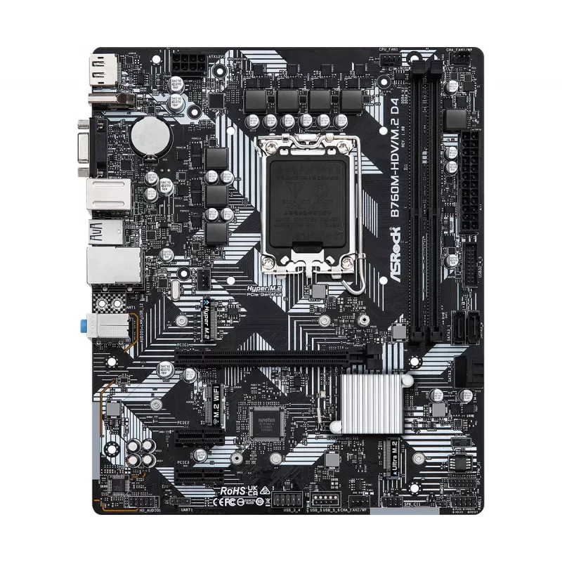 ASRock B760M-HDV/M.2 D4 DDR4 LGA 1700 Micro-ATX pagrindinė plokštė