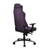 Žaidimų kėdė Arozzi Vernazza SoftFabric Violetinė – ergonomiškas dizainas, reguliuojami porankiai ir aukštis