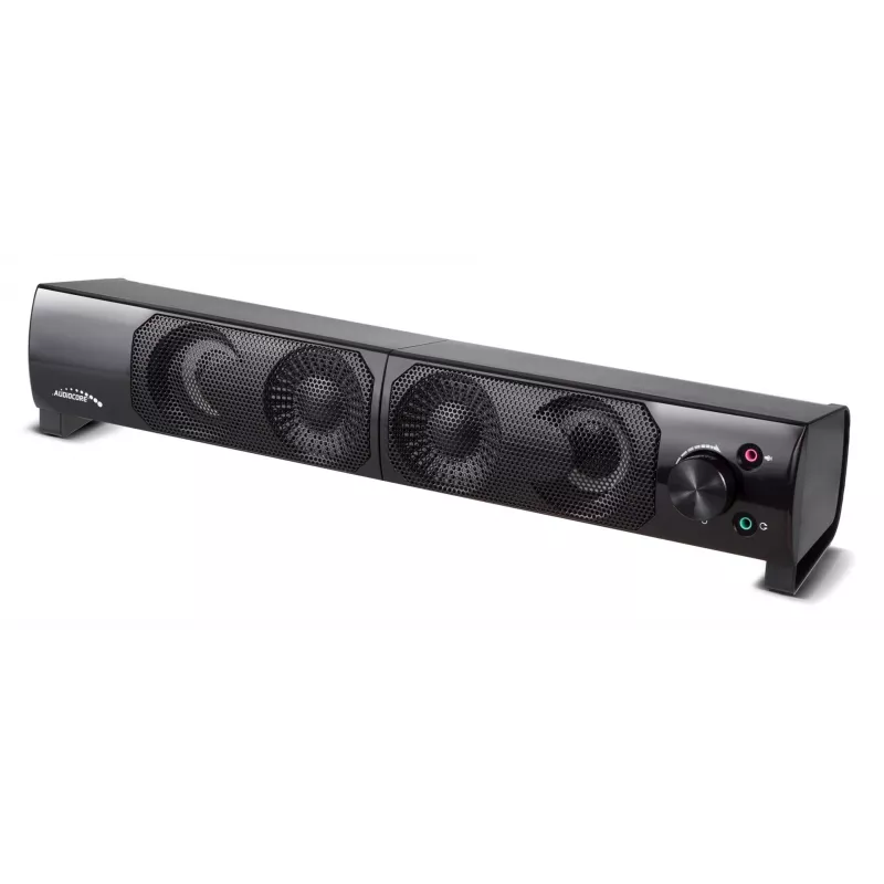 2 in 1 PC garsiakalbis Soundbar kompiuteriui su RGB LED apšvietimu, stereo, USB, 2 x 3W, AUX 3.5 mm