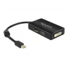 Laidas DeLOCK 0,16 m Mini DisplayPort → DisplayPort / HDMI / DVI-D adapteris